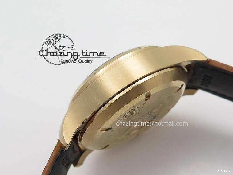 MIROTIME 0131 Youthful Pilot Chrono RG 3878 Gray Dial on Light Brown Leather Strap A 7394